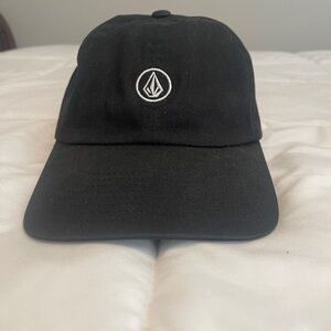 Volcom Black Cap with White Logo